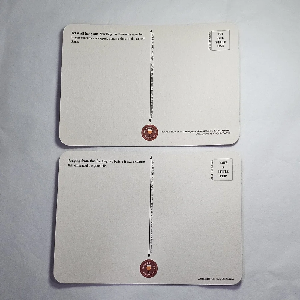 Post Coasters Set of 2 CLEAN LIVIN' & SIGNS OF INTELLIGENT LIFE